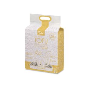 Растительный наполнитель для кошачьего туалета с экстрактом ромашки Velvet Paw Tofu, 6 л