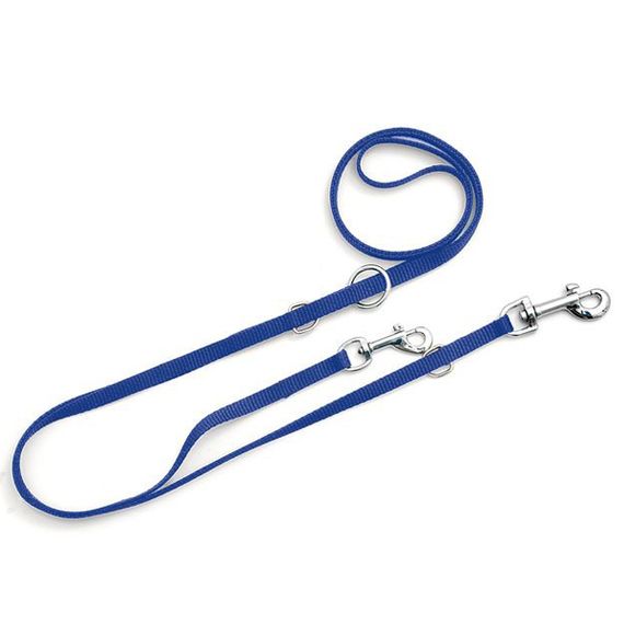 Повідець-перестібка для собак Flamingo Art Sportiv Leash 2 м х 1.5 см, синій