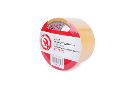 Скотч двухсторонний Intertool - 50 мм х 10 м пропилен (KT-0952) | Зображення 2