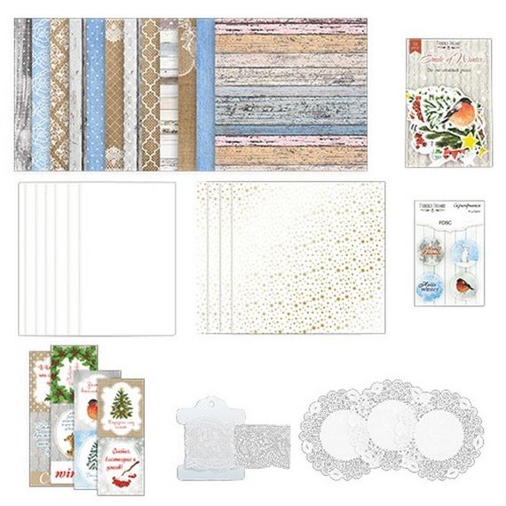 Набір для створення вітальних листівок "Новорічні побажання" FDGCK-001 в асортименті | Зображення 1