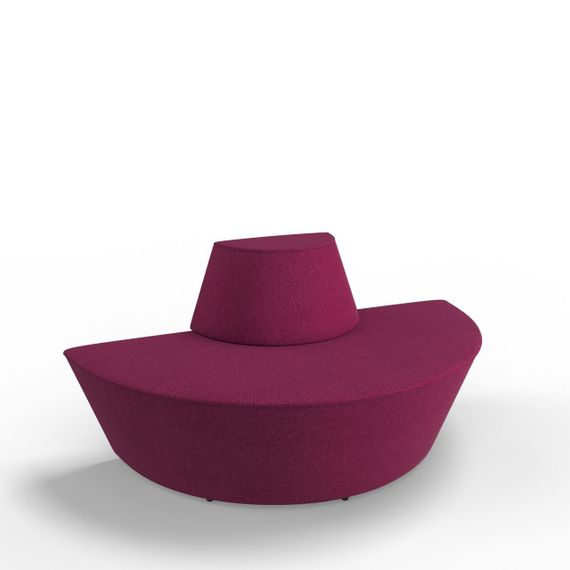 Трехместный диван SOMBRERO Ткань Розовый | Зображення 1