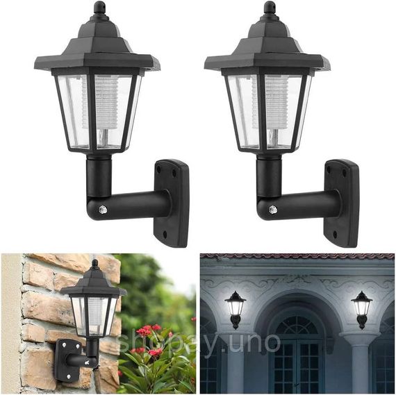 Уличный настенный LED-светильник 26X-94 влагозащищенный 2 шт черный | Зображення 4