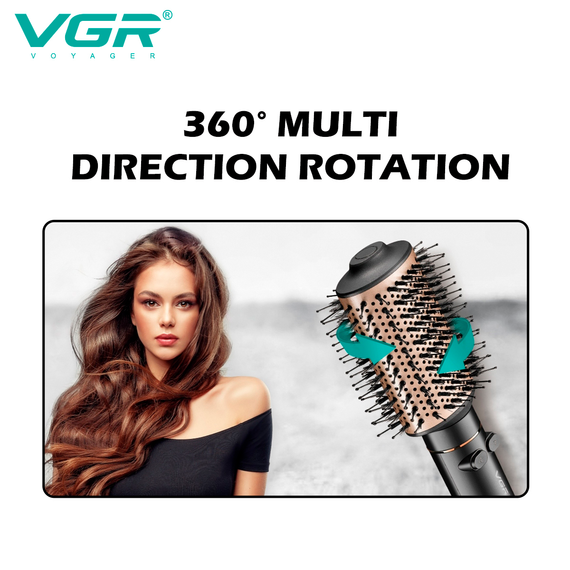 Фен-щетка стайлер VGR V-494 WHITE, 2 режима, 3 уровня температуры | Зображення 4