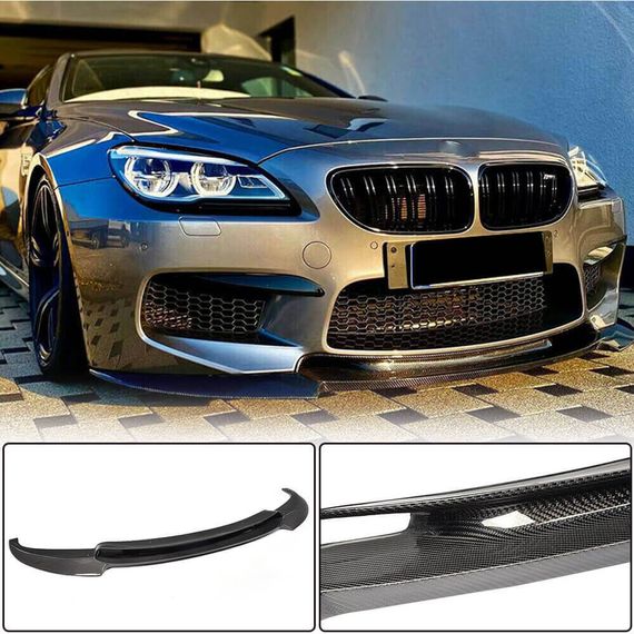 Накладка на передній бампер Lip V1 (для M6, Карбон) для BMW 6 F12/F13/F06 2011-2018 рр | Зображення 1