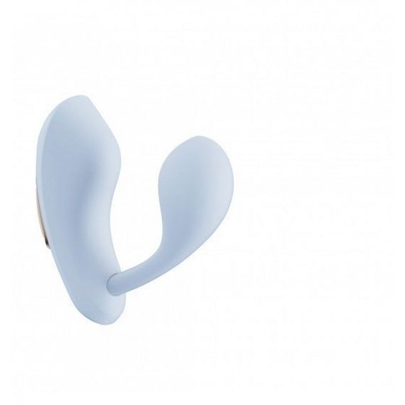 Вібратор у трусики з пультом керування Qingnan No.6 Wireless Control Beige, блакитний Sex Aura | Зображення 2