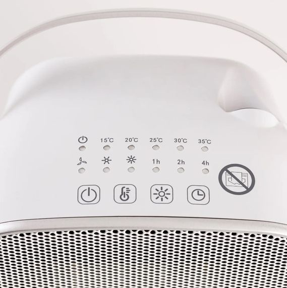 Тепловентилятор BLACK+DECKER 1500 Вт, площа обігріву 15 кв.м., настільний, білий (BXSH1505E) | Зображення 1