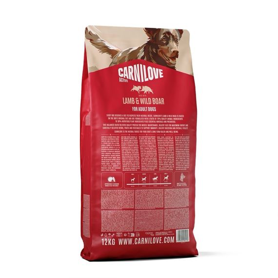 Сухий корм для собак з ягнятком та кабаном Carnilove Active Lamb & Wild Boar, 12 кг | Зображення 1