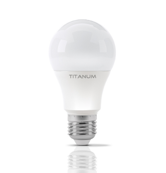 Лампа A60 12W E27 4100К 220V LED Titanum | Зображення 1