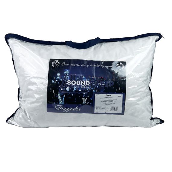 Подушка SoundSleep Love 30% пуху 50х70 см біла (91035080) | Зображення 4