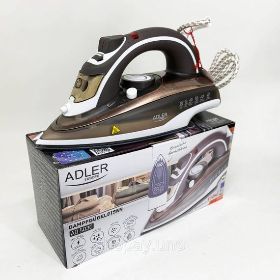 Парова праска ADLER AD 5030 3000Вт з керамічною підошвою | Зображення 2