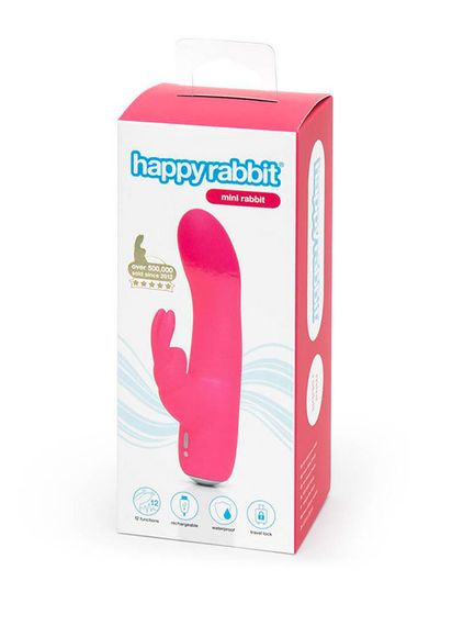 Міні вібратор кролик Happy Rabbit Rechargeable Mini Rabbit Vibrator Sex Aura | Зображення 4