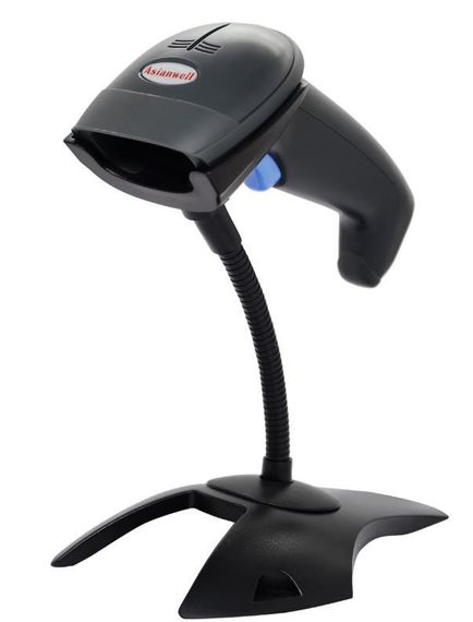 Уценка! Без зав. упаков.Mobitehnika MT-2055WS 1D лазерный сканер штрих-кодов с подст. и датч. движ. пров. USB