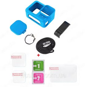 Силиконовый защитный чехол для GoPro Hero 13 + ремешок + крышка + стекла (2763422926)
