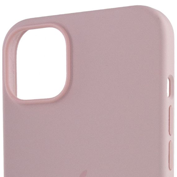 Чохол Silicone case (AAA) with Magsafe для Apple iPhone 14 Pro Max (6.7") Рожевий / Chalk Pink | Зображення 3