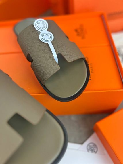 Сланці Hermes Izmir Etoupe чоловічі коричневі ob421 | Зображення 8