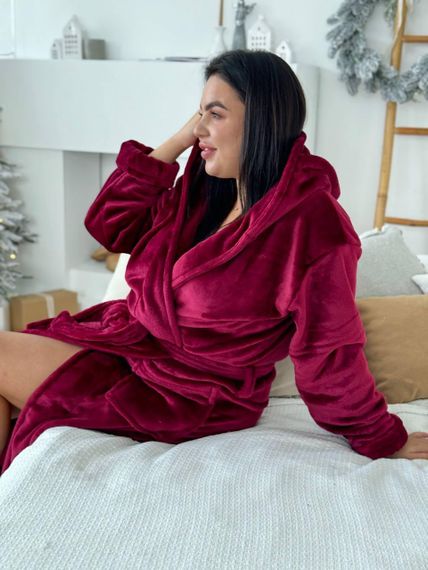 Женский махровый халат батал (2614/3) 2XL | Зображення 5