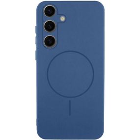 Чохол Silicone Cover Lakshmi Full Camera (AA) with MagFit для Samsung Galaxy S24 Синій / Navy blue
