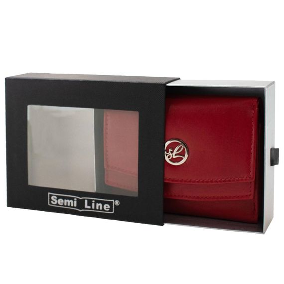 Гаманець жіночий шкіряний Semi Line RFID Red (P8274-2) | Зображення 5