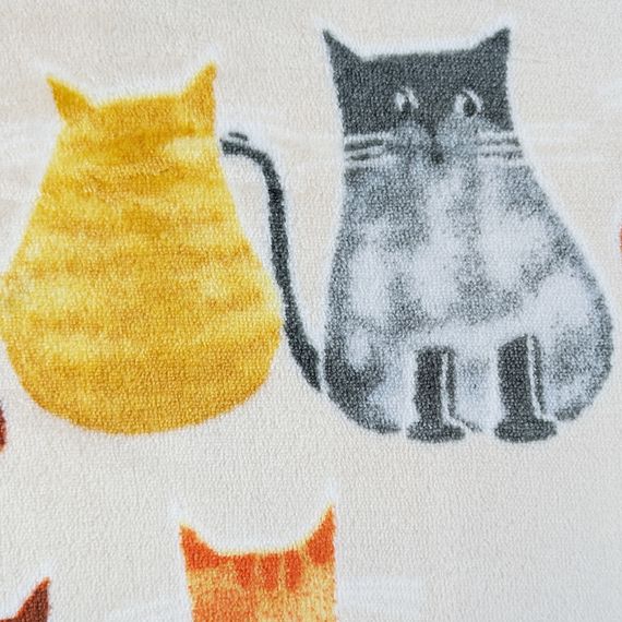 Плед флісовий Котики Бежевий Love You 150 x 200 см | Зображення 4