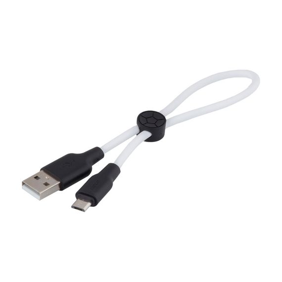 Кабель для зарядки телефона. USB Hoco X21 Plus Silicone Micro 0.25m | Зображення 3