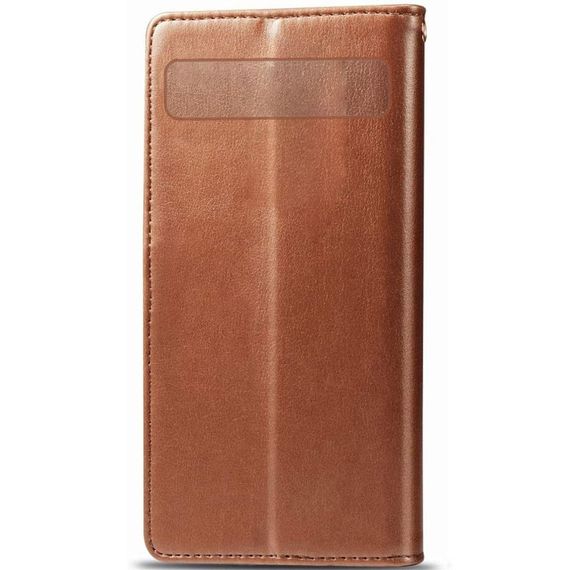 Шкіряний чохол книжка GETMAN Gallant (PU) для Google Pixel 7a Коричневий, Штучна шкіра, Слот для візитки | Зображення 1