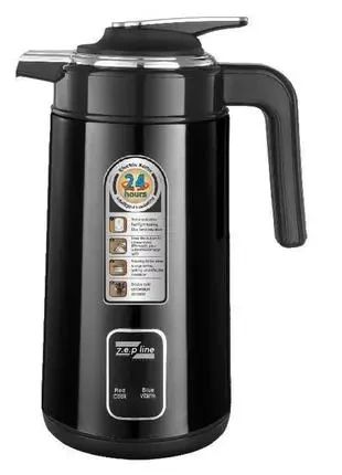 Черный Электрочайник термос Zepline ZP-123-R 3л 2200 Вт | Зображення 1