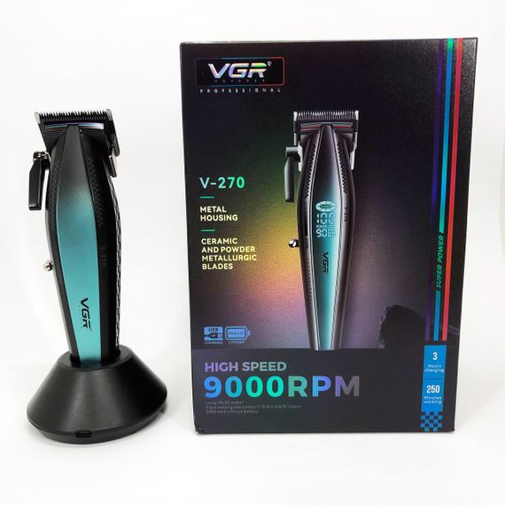 Перезаряджається набір для стрижки волосся VGR, Машинка для стрижки волосся з професійними ножами RF-94 | Зображення 7