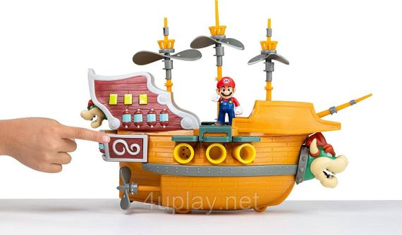 Игровой набор Super Mario Deluxe Bowser's Airship летающая крепость Боузера | Зображення 6