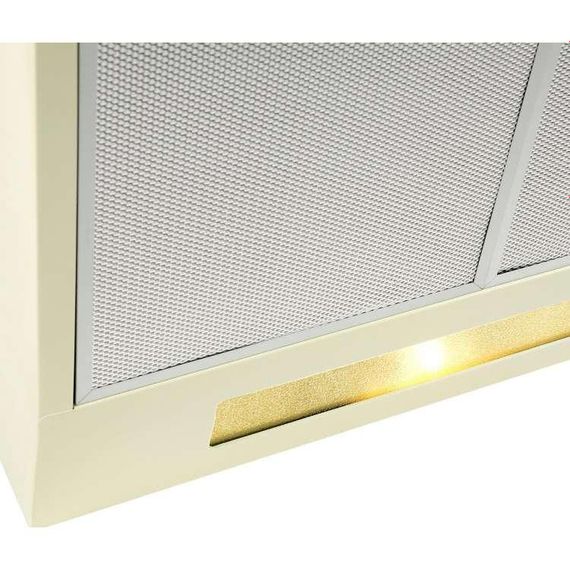 Плоска витяжка кухонна двомоторна кремова Ventolux ROMA 60 IVORY 2M LUX | Зображення 1