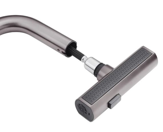 Змішувач для кухні з висувним виливом Kroner KRP Edelstahl Klassisch - PVD03918 (CV032499) | Зображення 3