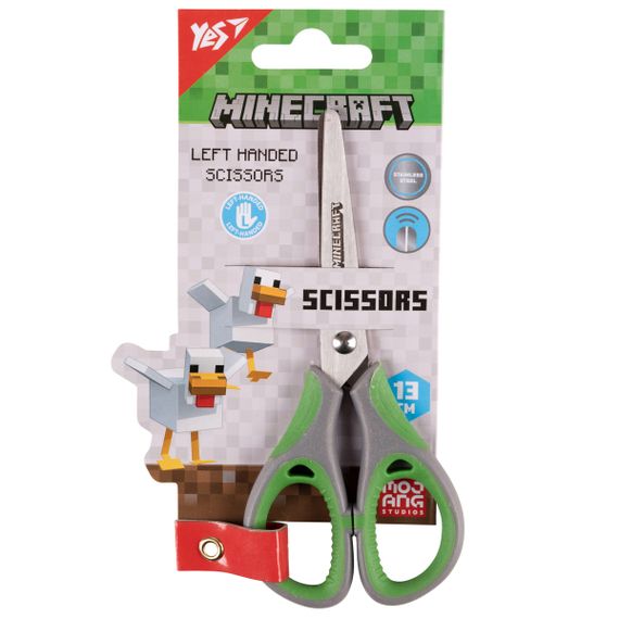 Ножиці канцелярські для лівші YES Minecraft 480434 13 см