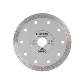 Диск алмазний відрізний 125 мм по керамограніту INTERTOOL CT-3102