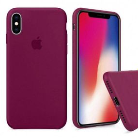 Силіконовий чохол Apple Silicone Case Marsala  для iPhone X/XS