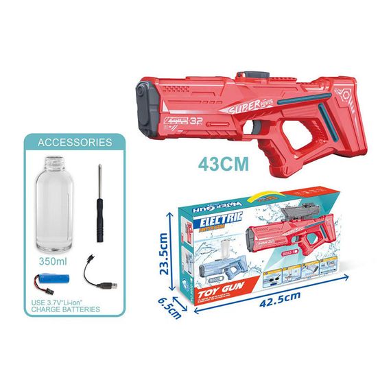 Водяний акумуляторний автомат Space Model Water Gun 9002A (750ml) with lithium battery Red | Зображення 5