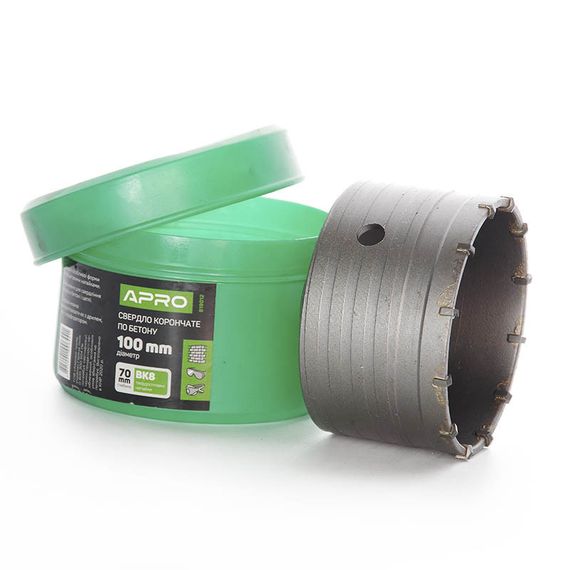 Свердло корончасте для бетону 100 мм APRO 8190121 | Зображення 3