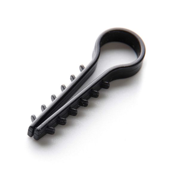 Дюбель-ёлочка Ø10 для круглых проводов черный (пач 100шт) APRO | Зображення 2