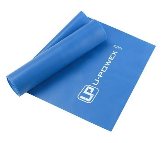 Стрічка-еспандер для фітнесу та реабілітації U-POWEX Fitness band 0.4мм. (6.8 кг) Blue (UP_1007_Blue)