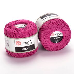 Пряжа YarnArt Violet номер цвета 0075 хлопок пряжа ярнарт виолет
