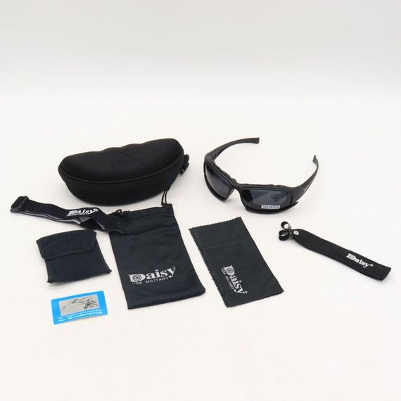 Тактические защитные очки с 4 сменными линзами / Солнцезащитные очки с поляризацией / Мужские очки | Зображення 9