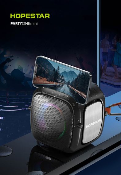 Портативна колонка з потужним звуком, захистом від води IPX6, Hopestar, Party One Mini (41754-PARTY ONE MINI_760) | Зображення 1