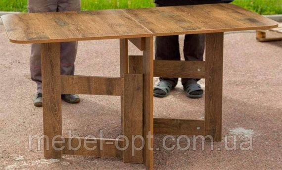 Стол трансформер Книжка Light дуб фрегат, ламинированное ДСП