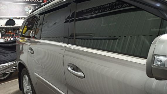 Нижняя окантовка окон (6 шт, нерж) для Mercedes GL сlass X164 | Зображення 5