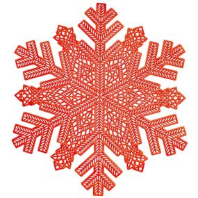 Коврик для сервировки стола Snowflake 38 см, красное золото HP-36327-14