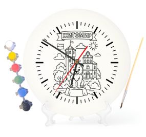 Детский набор для творчества часы раскраска Житомир 30 см (Г0141)