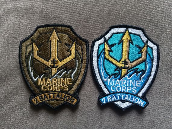 Шеврон 35 ОБМП Marine Corps 2 Battalion — 2 шт (комплект) | Зображення 1