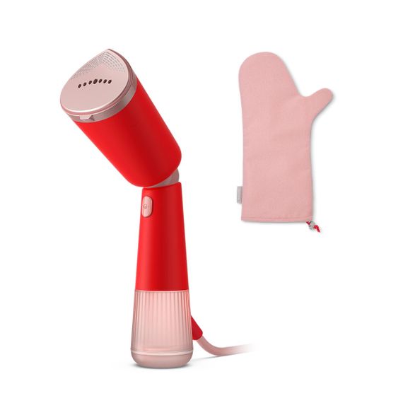 Відпарювач Philips компактний Series 5000, 1400Вт, 120мл, паровий удар -24гр, складана ручка, чохол-рукавичка, пластик, червоний (STH5020/40) | Зображення 4
