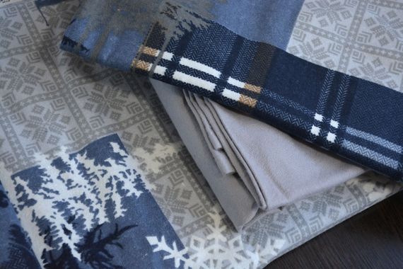 Комплект постільної білизни First Choice Flanel 200×220 см Winter Grey | Зображення 2