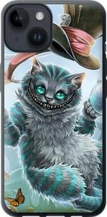 Чехол на iPhone 14 Чеширский кот 2 из силикона FCh_045152
