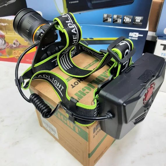 Супер потужний ліхтар налобний Police BL-A14-3-P90 MICRO USB, потужний налобний ліхтар для QW-232 риболовлі наголовний | Зображення 5