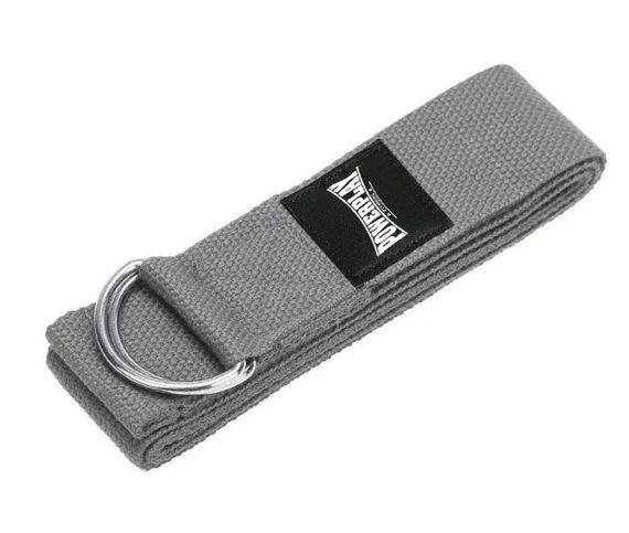 Ремінь для йоги PowerPlay PP_4409 183*3.8 см Сірий (PP_4409_Grey)